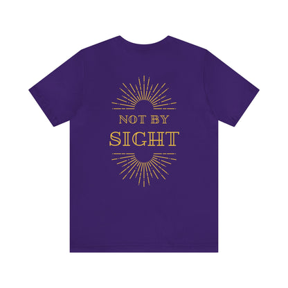 Walk By Faith Not By Sight T-Shirt - Front & Back Christian Tee Bright Colors