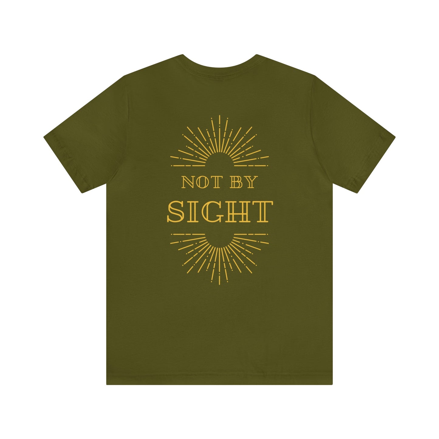 Walk By Faith Not By Sight T-Shirt - Front & Back Christian Tee Neutral Colors
