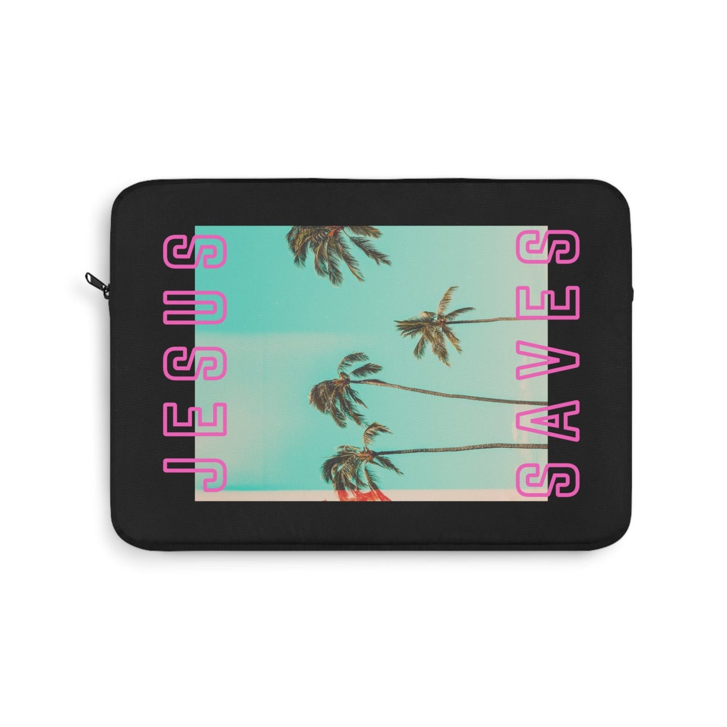 Cali Jesus Saves Laptop Sleeve - LA Palm Tree Beach SoCal Christian Laptop Case 13 inch