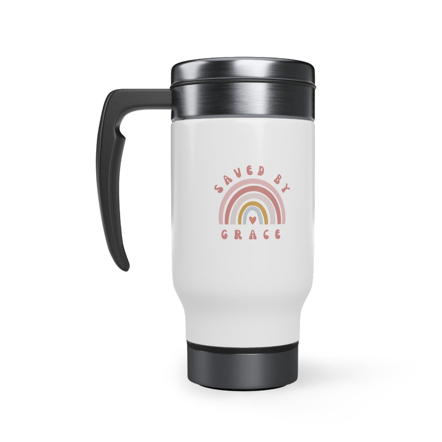 Saved By Grace Travel Mug - Feminine Christian Mug