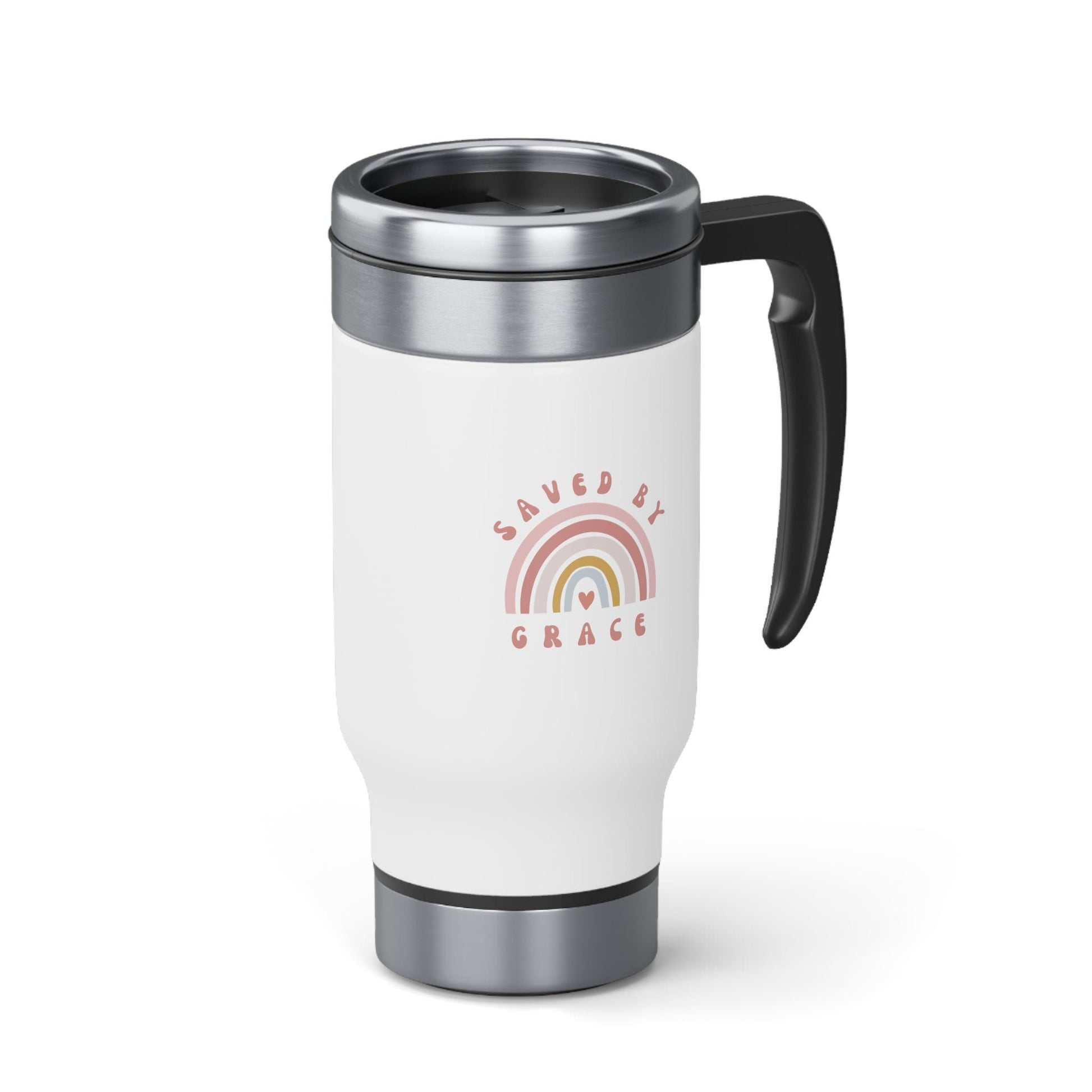 Saved By Grace Travel Mug - Feminine Christian Mug