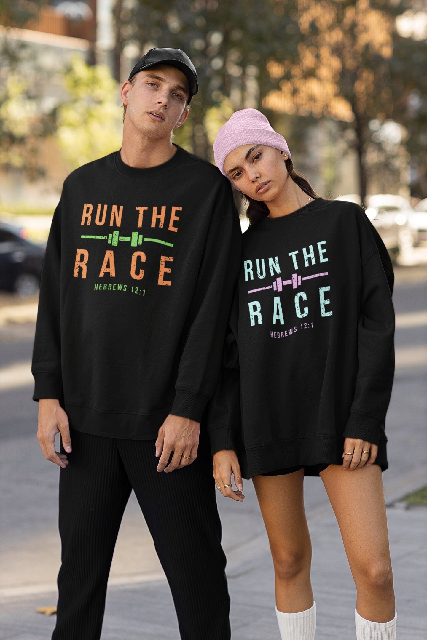 Run The Race Gym Crewneck