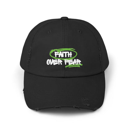 Faith Over Fear Grunge Hat