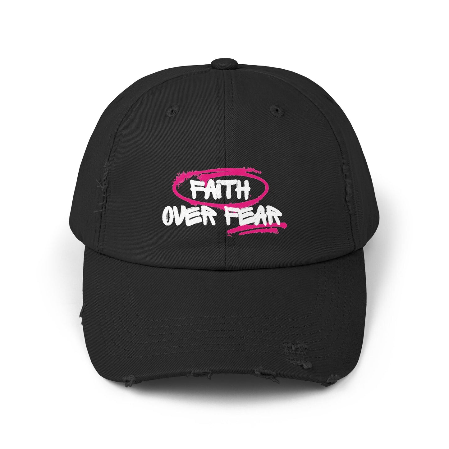 Faith Over Fear Grunge Hat