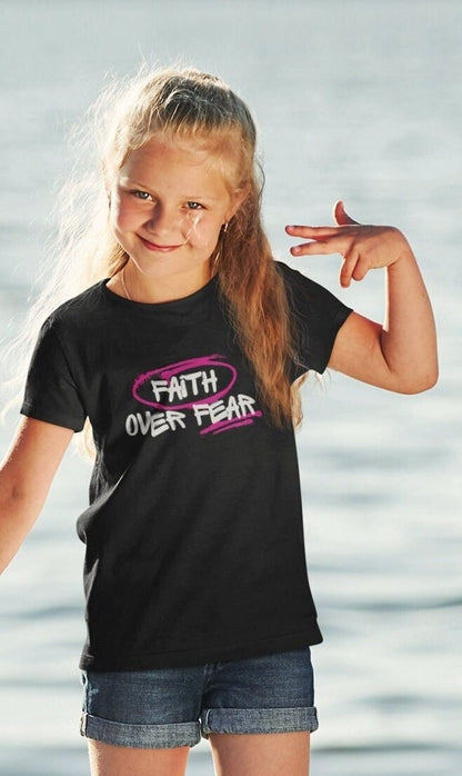 Faith Over Fear Kids Shirt