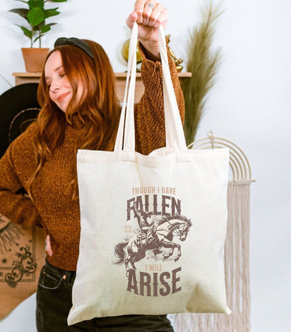 I Will Arise Western Tote Bag