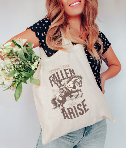 I Will Arise Western Tote Bag