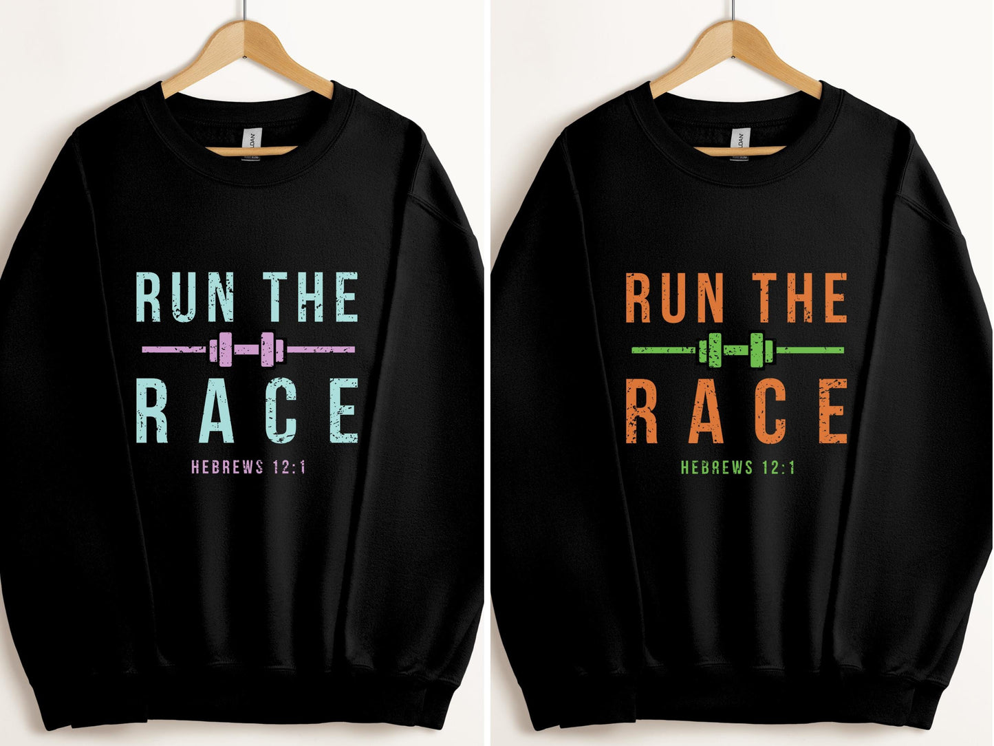 Run The Race Gym Crewneck