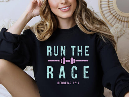 Run The Race Gym Crewneck