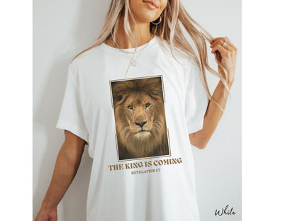 The King Is Coming Lion Revelation Shirt