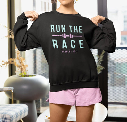 Run The Race Gym Crewneck