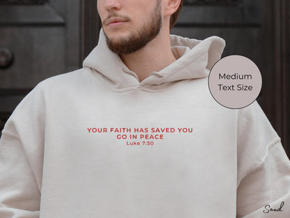 Custom Embroidered Sweatshirt - Personalized Bible Verse Crewneck Or Hoodie