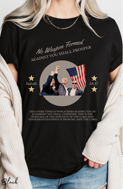 No Weapon Formed Trump Shirt