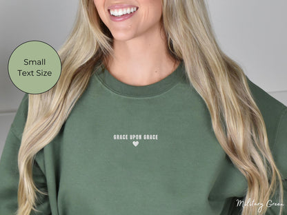 Custom Embroidered Sweatshirt - Personalized Bible Verse Crewneck Or Hoodie