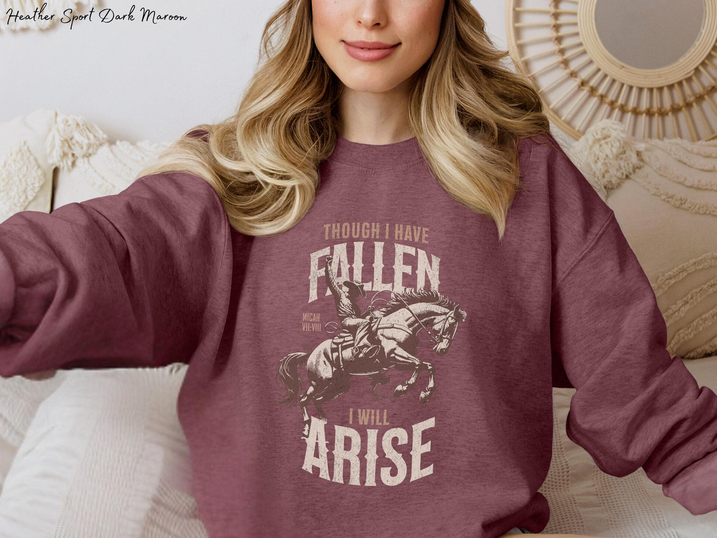 I Will Arise Western Crewneck