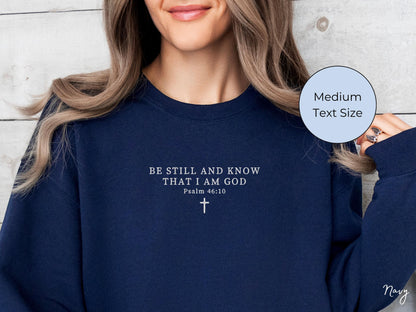 Custom Embroidered Sweatshirt - Personalized Bible Verse Hoodie Or Crewneck