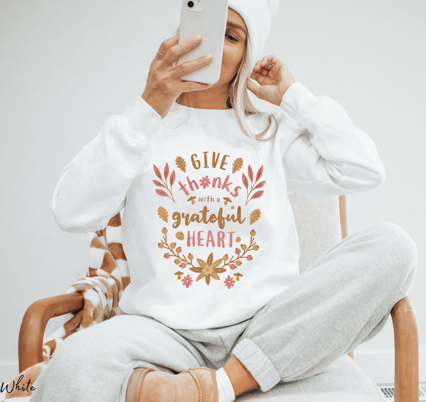 Give Thanks With A Grateful Heart Nature Sweatshirt