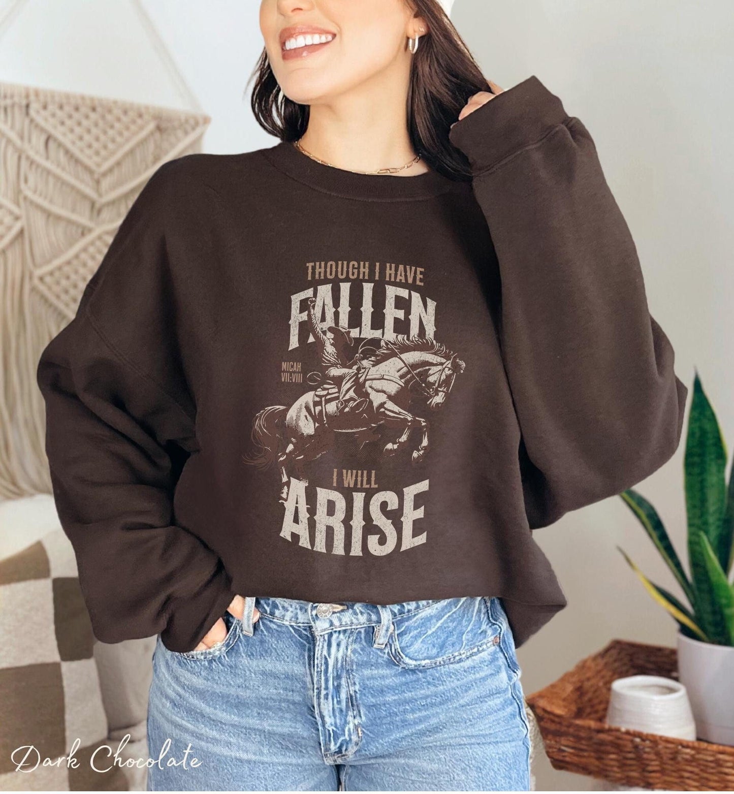 I Will Arise Western Crewneck